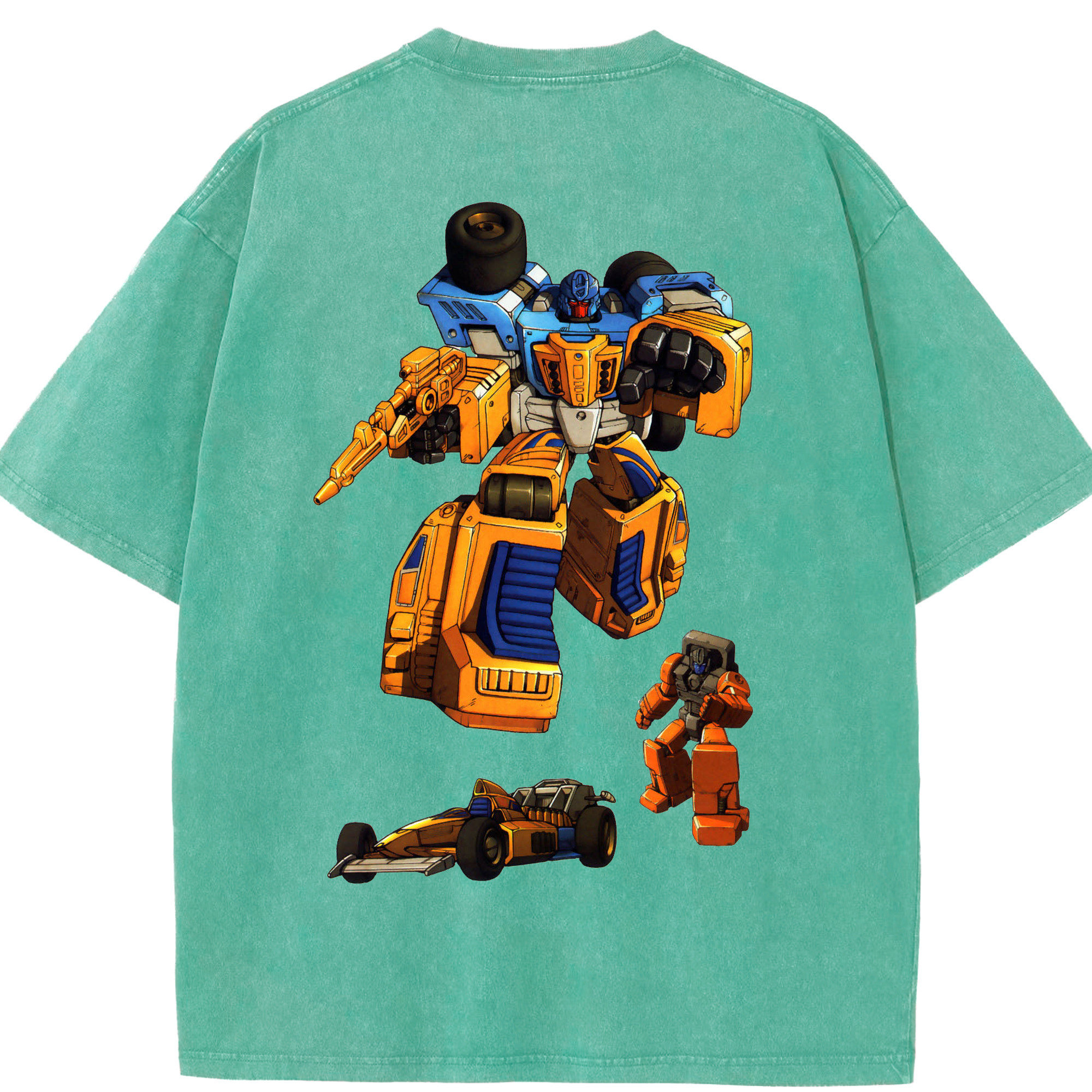 （画像用）  綿100% ヴィンテージ風 半袖Tシャツ（背面プリント）